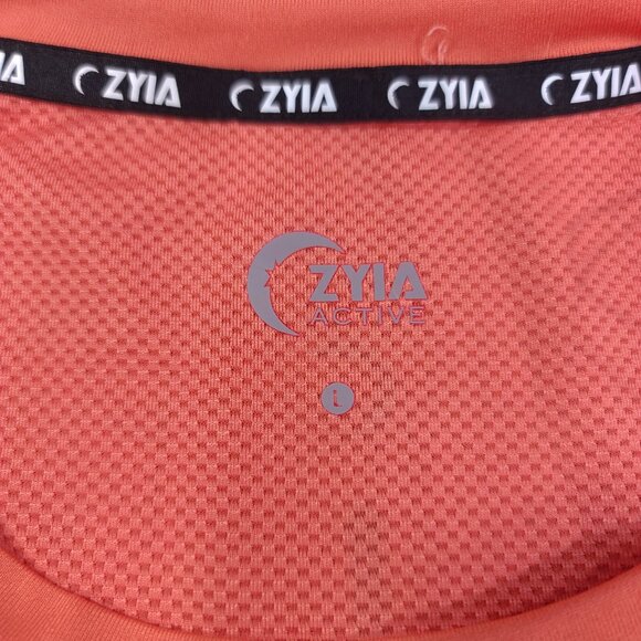 Zyia Shirt Mens Large Coral Back Mesh Long Sleeve Running Performance Top - Picture 6 of 8